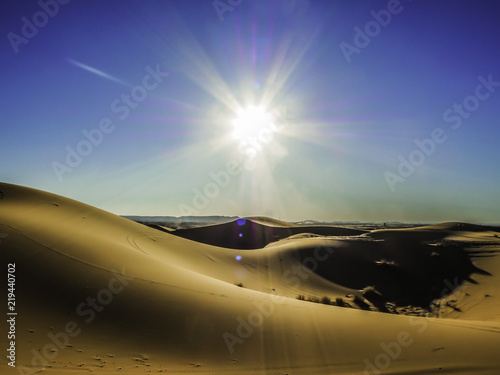 Obraz na płótnie Picture perfect Sand dunes in Sahara Desert Morocco w salonie