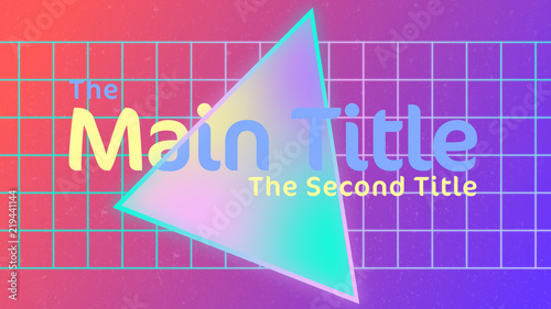 80’s Pastel Title