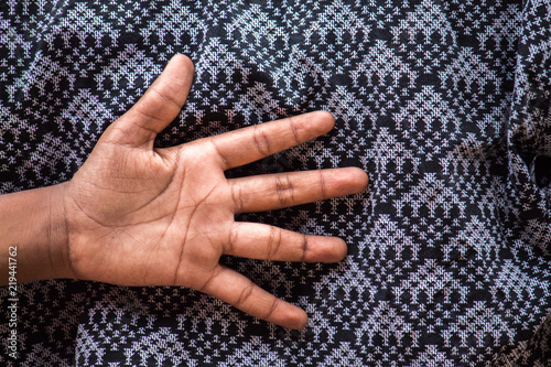 Hand on a Pattern