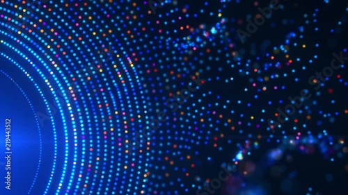 Futuristic Data Stream Visualization Concept Loop