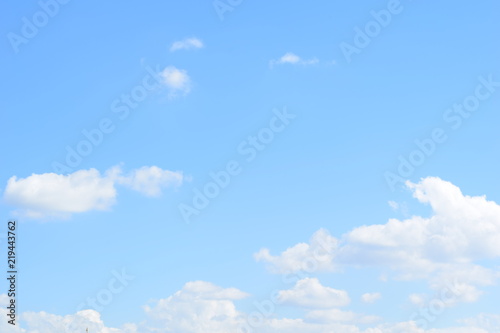 could and blue sky background