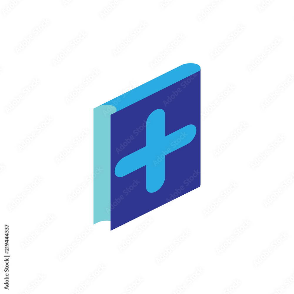 Obraz premium Medical book logo