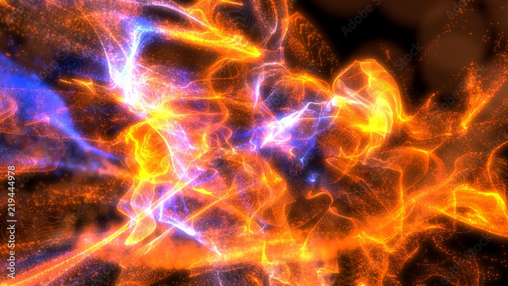 conceptual abstract of quantum scape. 3d illustration conceptual abstract of quantum scape. 3d illustration