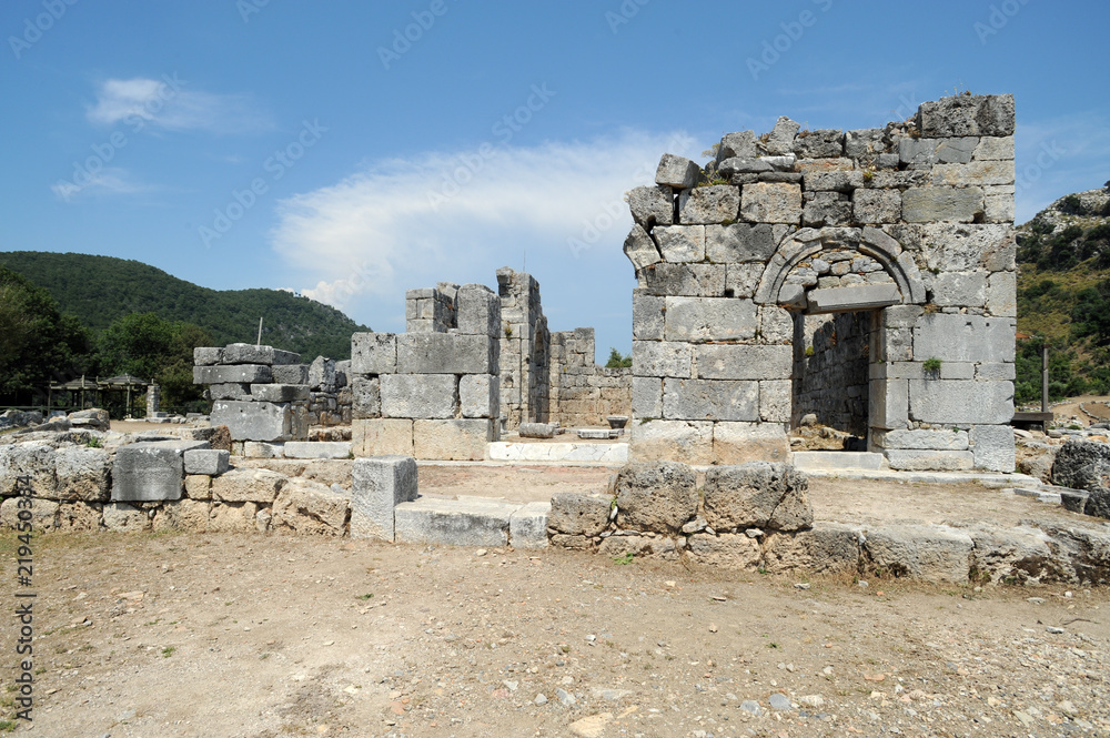 L'église byzantine de Kaunos en Anatolie