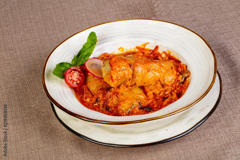 Stuffed cabbage with meat