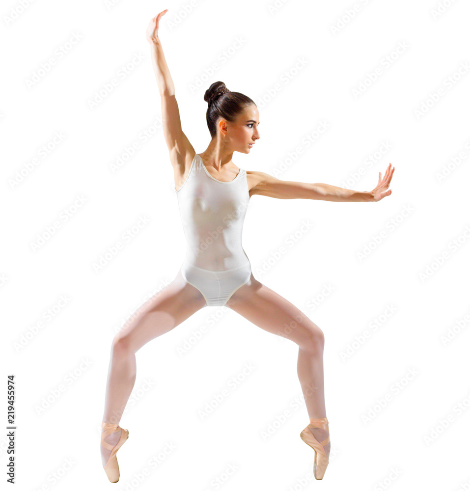 Young ballerina isolated Young ballerina isolated