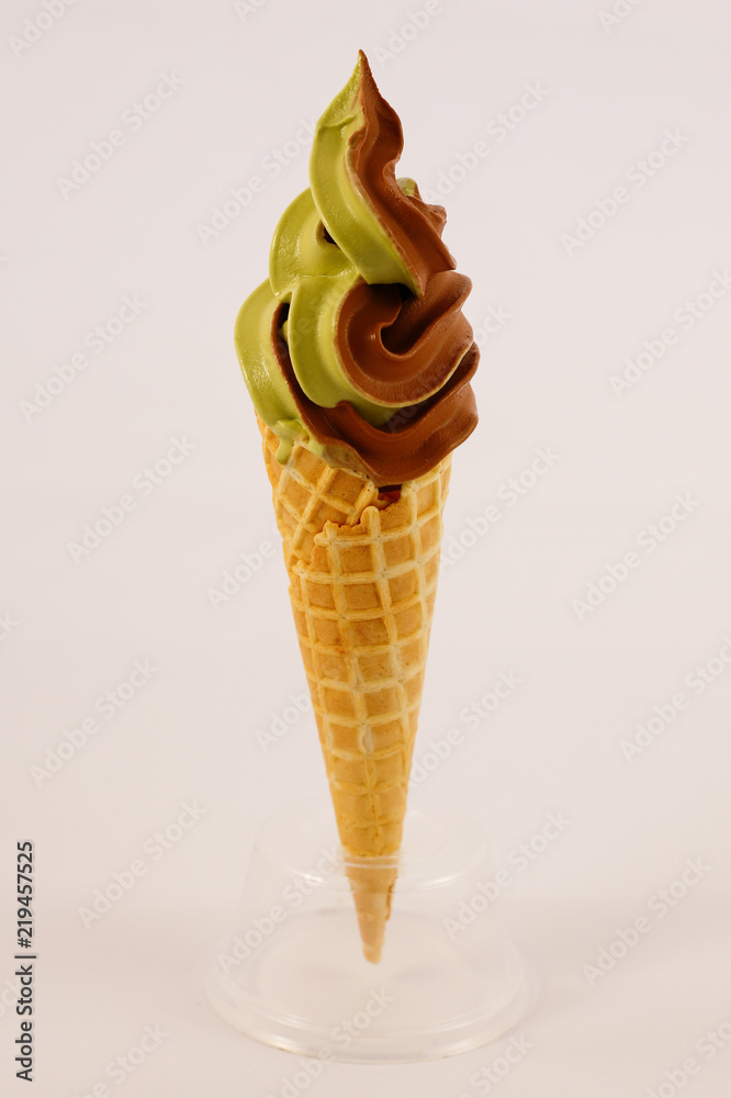 glace italienne chocolat pistache Stock Photo