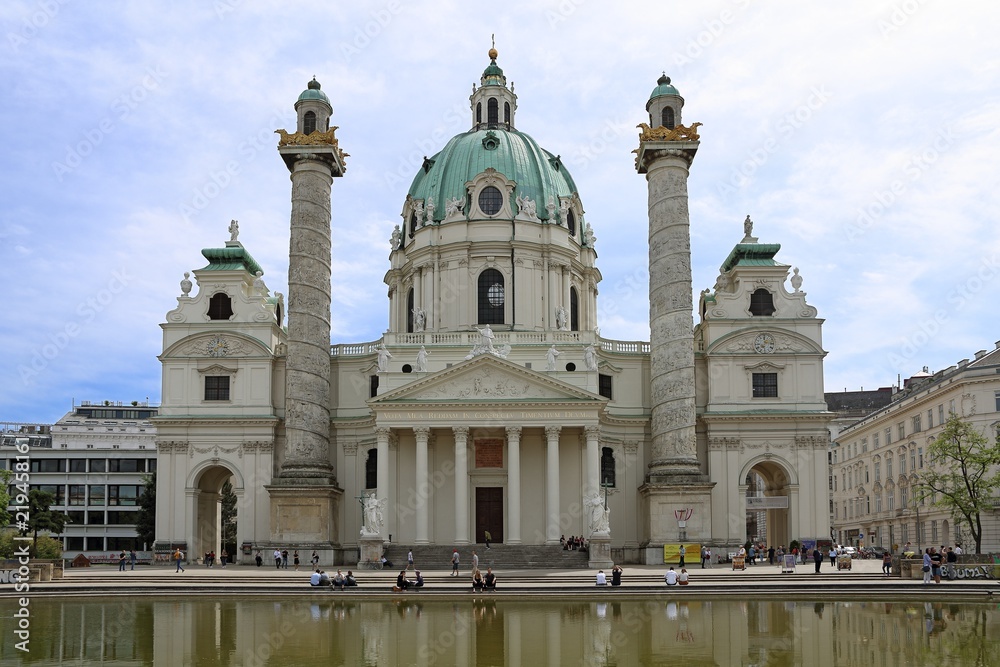 Karlskirche (St. Carl's church) in Vienna, Austria