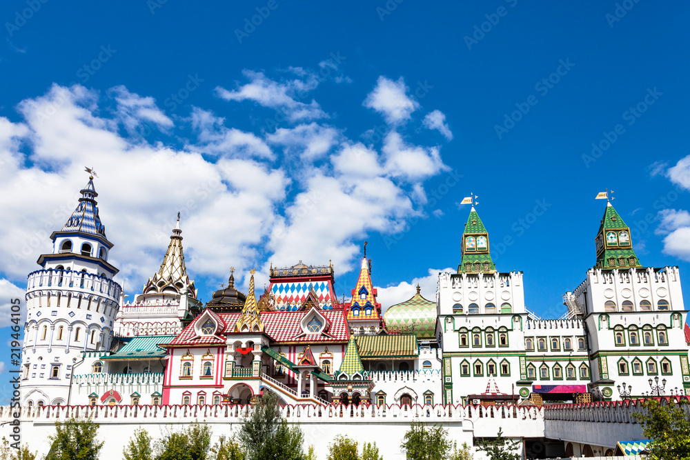 view of Izmaylovskiy Kremlin in Moscow city