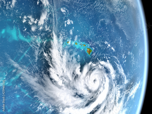 Hurricane Lane from space