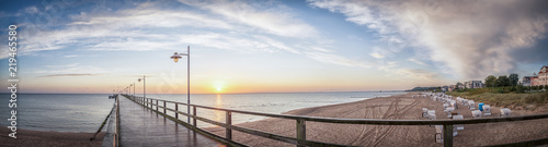 Sonnenaufgang in Bansin Panorama