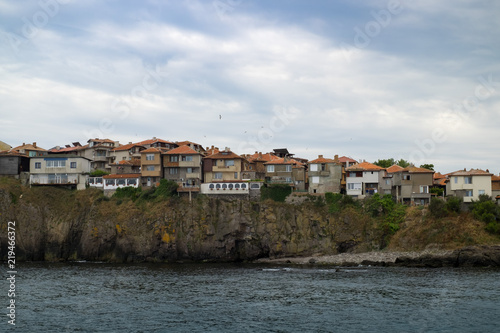 Wallpaper Mural The town of Sozopol is on a rocky beach overlooking the sea. Colorful houses of an ancient city in Bulgaria. Torontodigital.ca