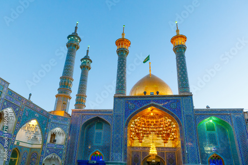 Islamic Republic of Iran. Qom. Shrine of Fatima Masumeh is considered by Shia Muslims one of the most significant Shi'i shrines in Iran. 03 March 2018 photo