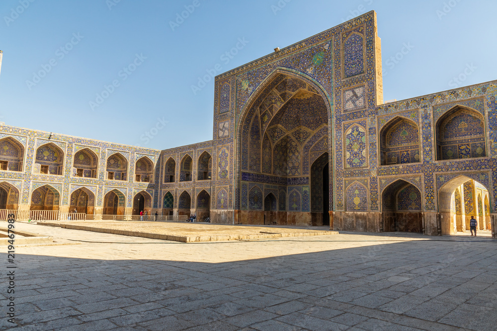 Islamic Republic of Iran. Isfahan ( Esfahan). Jameh Mosque  is a grand, congregational mosque. UNESCO World Heritage Site. One of the oldest mosques still standing in Iran.