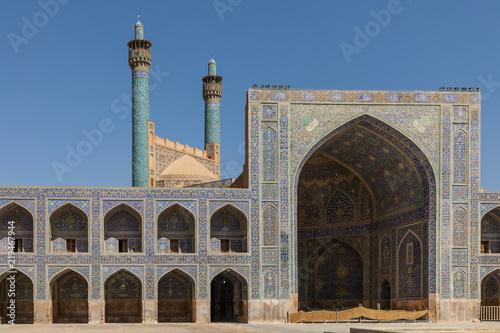 Islamic Republic of Iran. Isfahan ( Esfahan). Jameh Mosque  is a grand, congregational mosque. UNESCO World Heritage Site. One of the oldest mosques still standing in Iran.