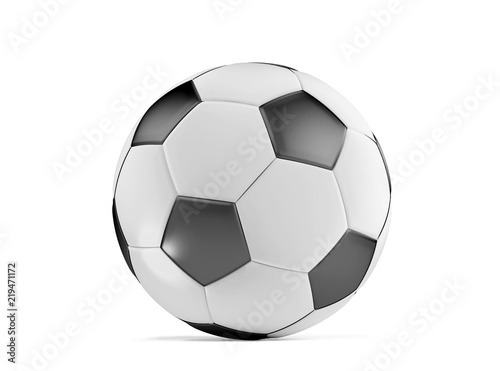isolated soccer ball 3d-illustration