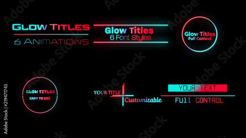 Simple Glow Titles