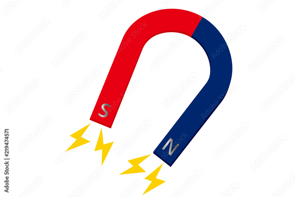 U字型の磁石のイラスト マグネット ベクターデータ Magnet Illustration Stock Vector Adobe Stock