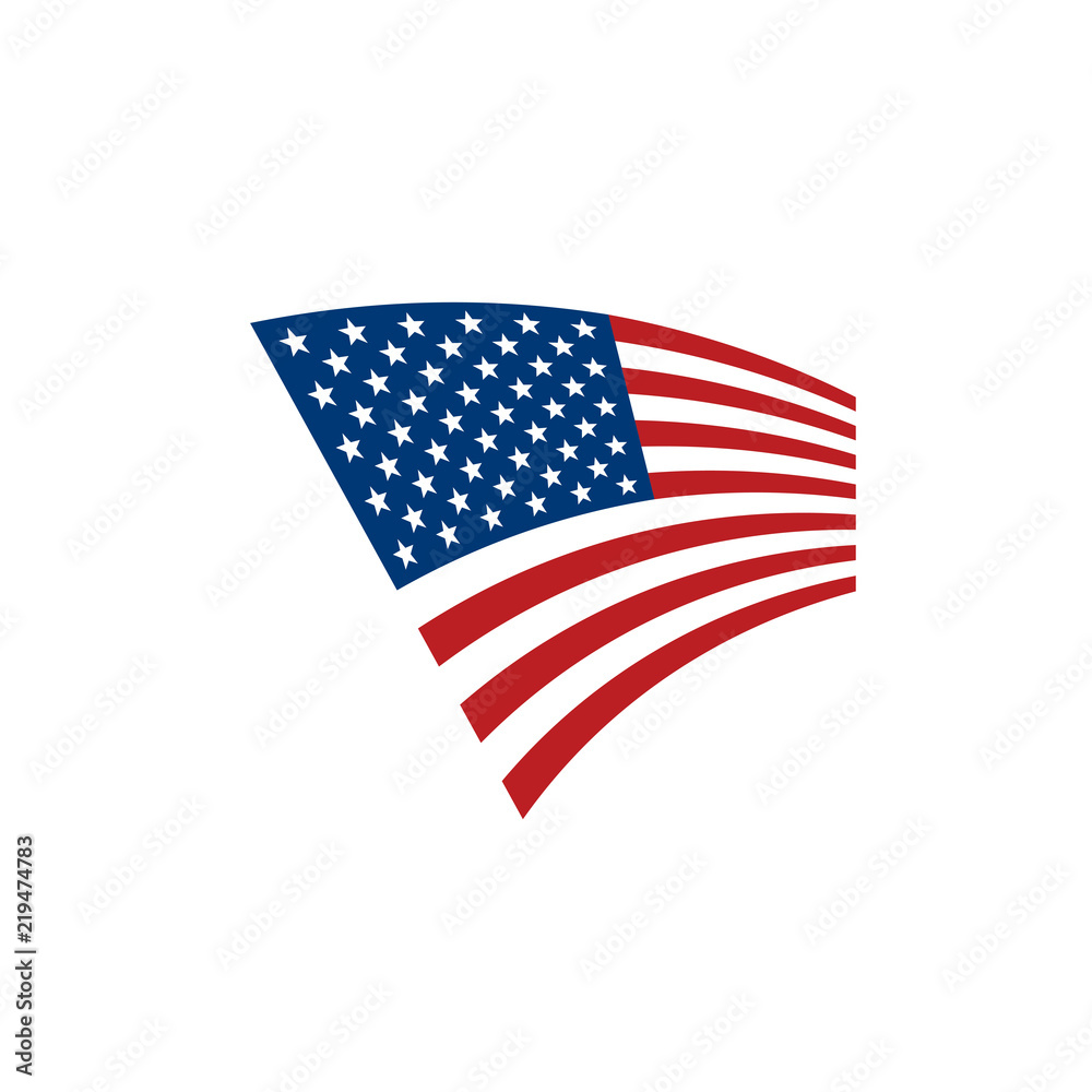 Obraz premium USA Flag isolated