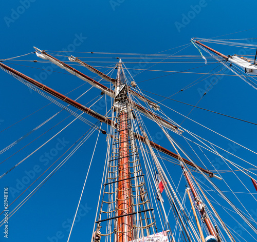 Rigging of a tall ship