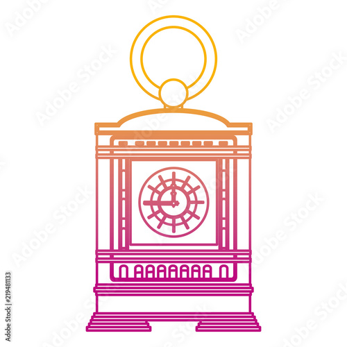 degraded line mantel clock manual structure design