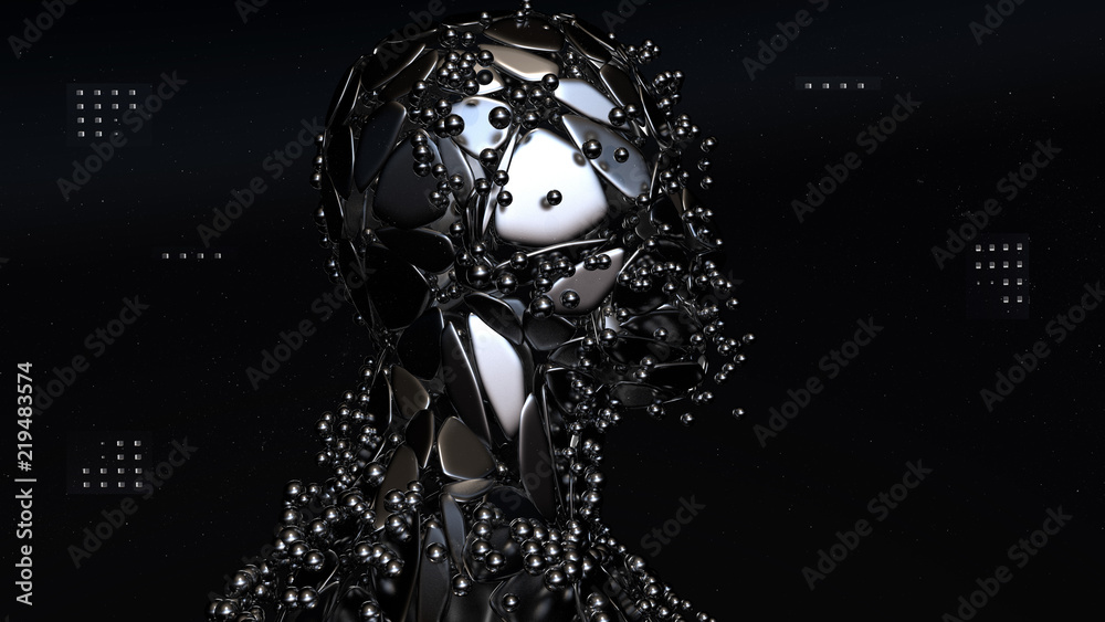 Artificial intelligence, machine learning, virtual human with ...