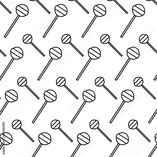line delicious sweet lollipop candy background