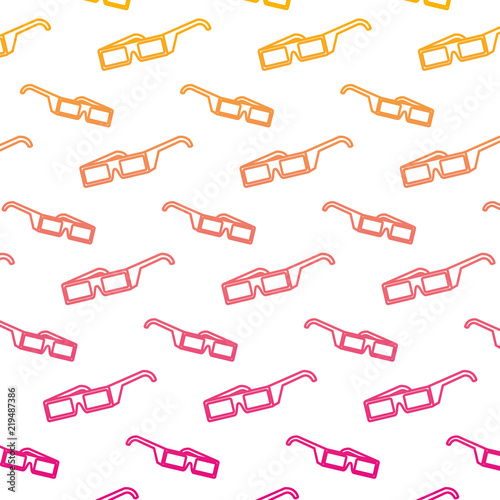 degraded line 3d glasses cinema entertainment background