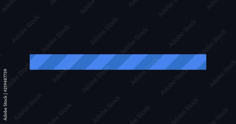 animation - loading bar on dark background with alpha channel.