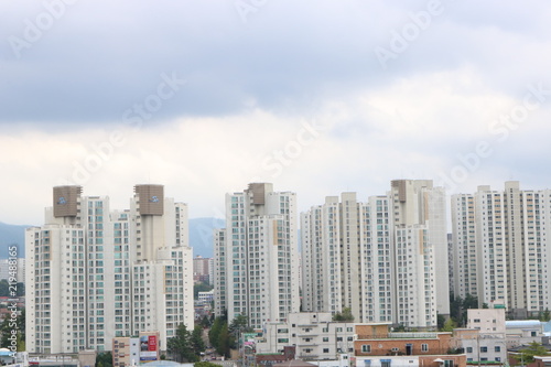 Cityscape view of developed country