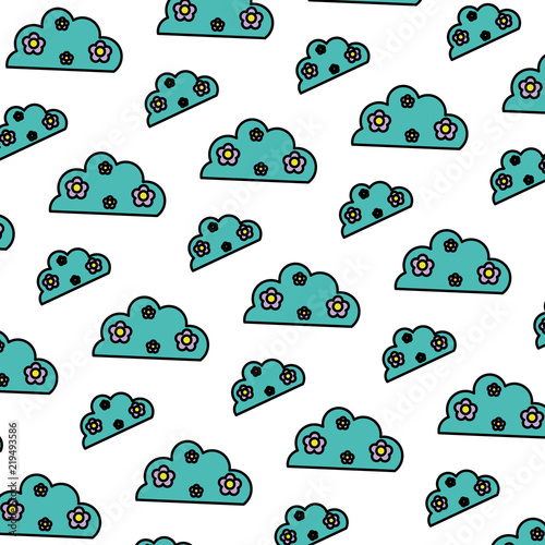 color nature bush plant with flowers background