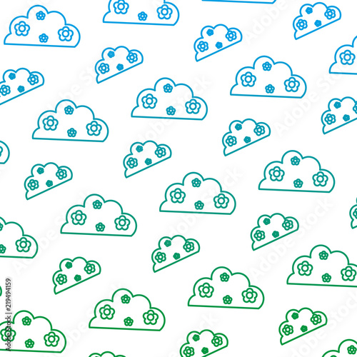 degraded line nature bush plant with flowers background