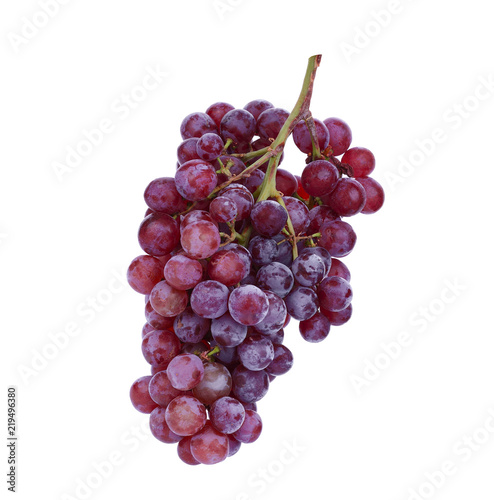 seedless grapes isolated on white background