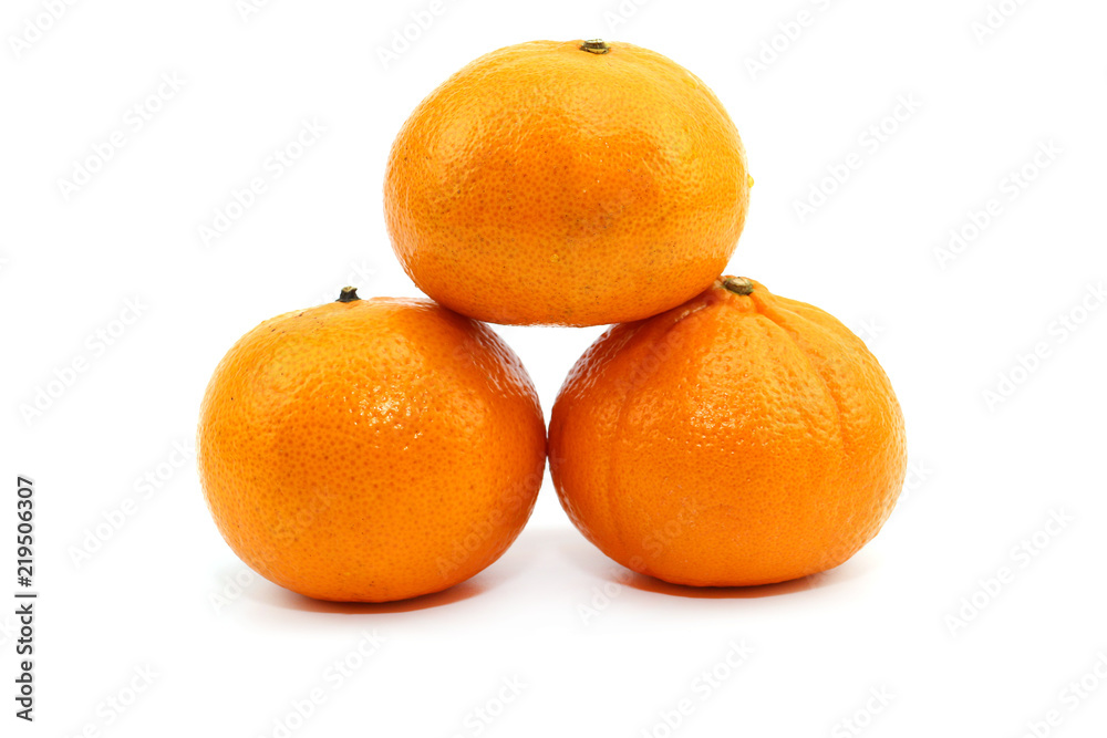 Thai orange sweet fruit and fresh on white background Thai orange sweet fruit and fresh on white background