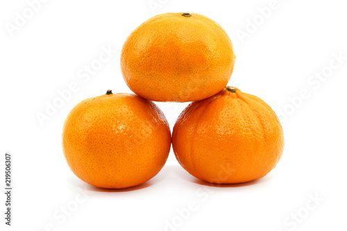 Thai orange sweet fruit and fresh on white background