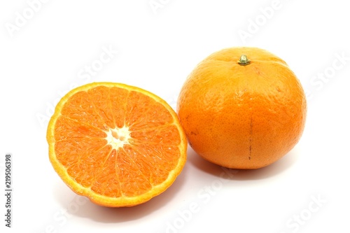 Thai orange sweet fruit and fresh on white background