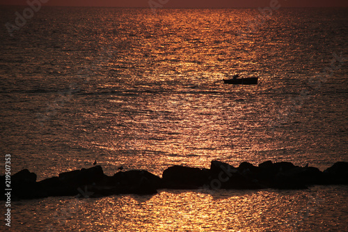 alba suo mare  in   Puglia  photo