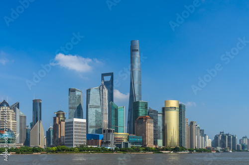 Shanghai skyline  Shanghai downtown district