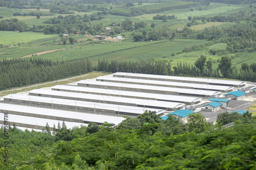 Fototapeta Naklejka Na Ścianę i Meble -  The whole factory from the top view.