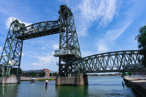 bridge (de'hef) over the river in Rotterdam, Netherlands