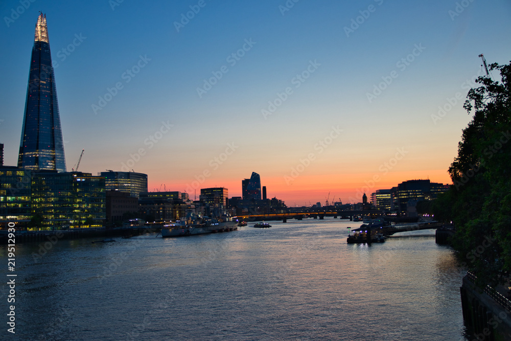 Abendrot in London