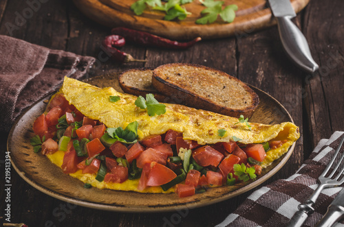 Vegetarian omelette