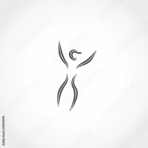 woman shape icon illustration