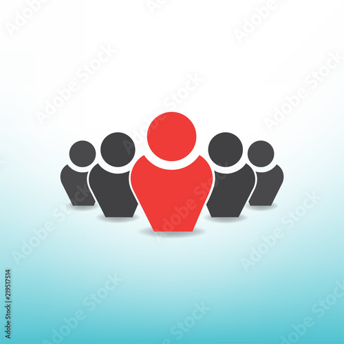 leader of group icon vector