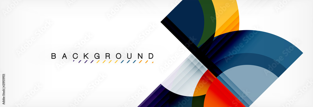 Vector circular geometric abstract background Vector circular geometric abstract background
