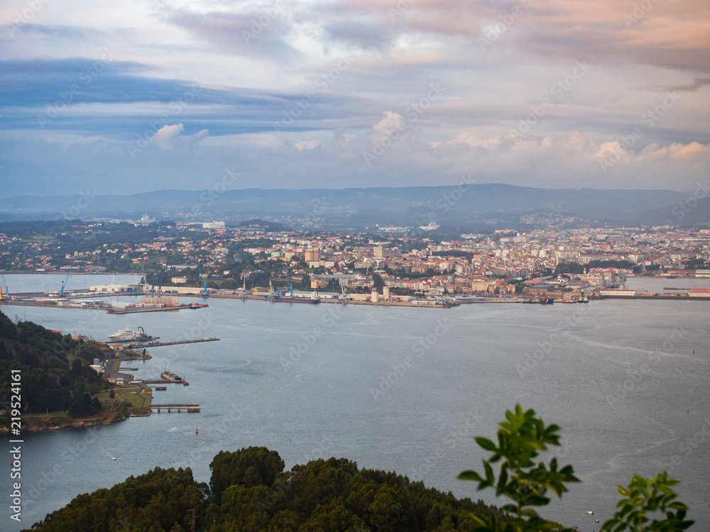 Fototapeta premium Ferrol from Bailadora lookout
