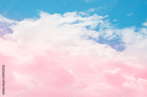 Soft cloud and sky with pastel gradient color for background backdrop