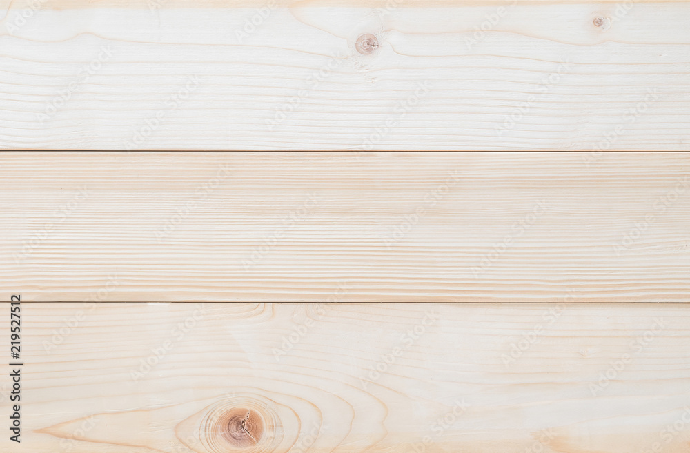 Naklejka premium Pine wood texture background in white cream color