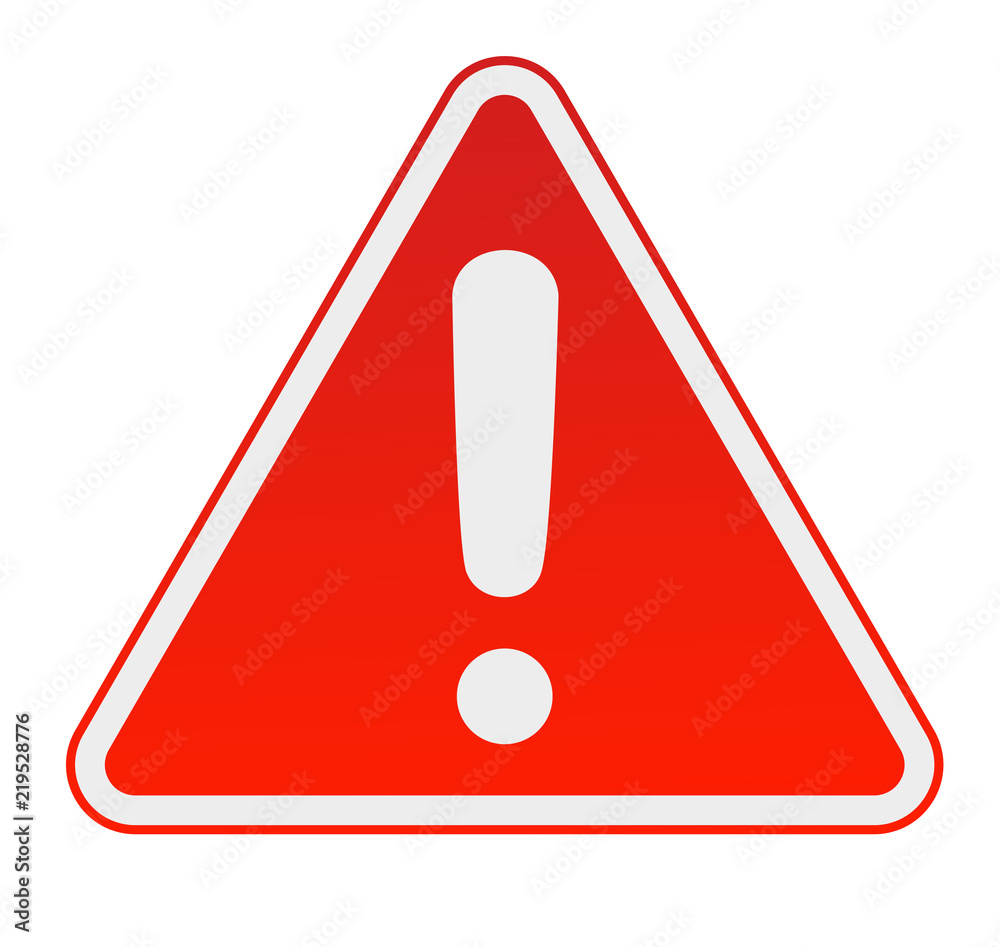 Hazard warning attention sign