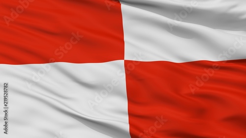 Potosi City Flag, Country Bolivia, Closeup View